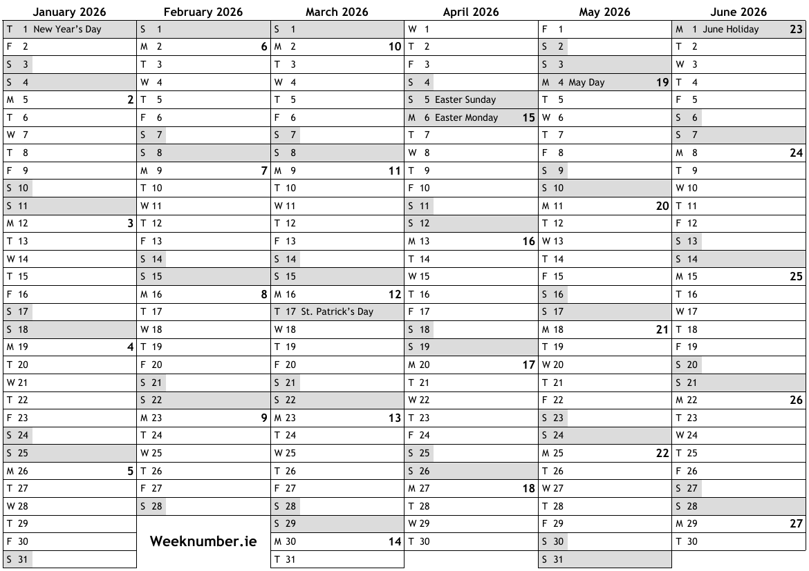 2023-calendar-with-week-numbers-and-holidays-for-ireland-official-vrogue